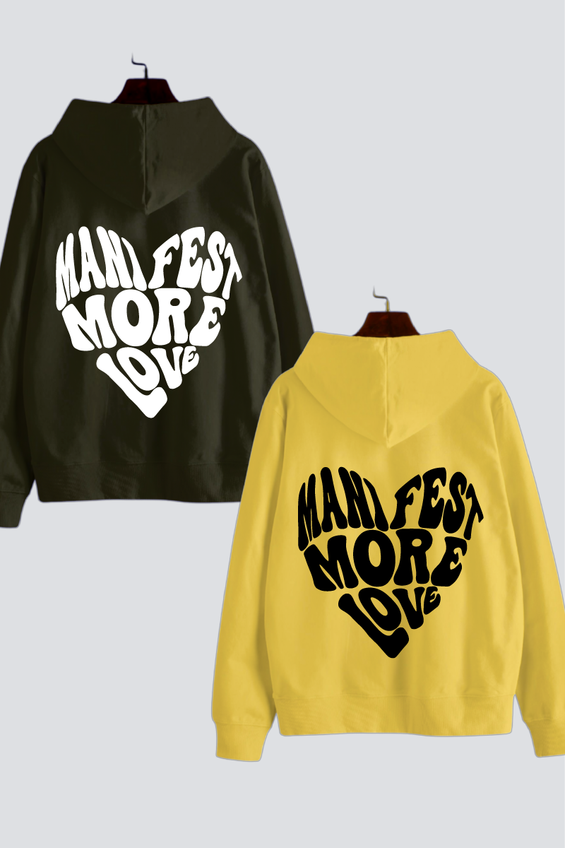 Manifest More Love Couple Hoodies — Pack of 2