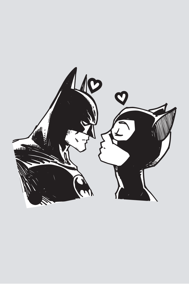 Batman & Catwoman Couple Hoodies — Pack of 2