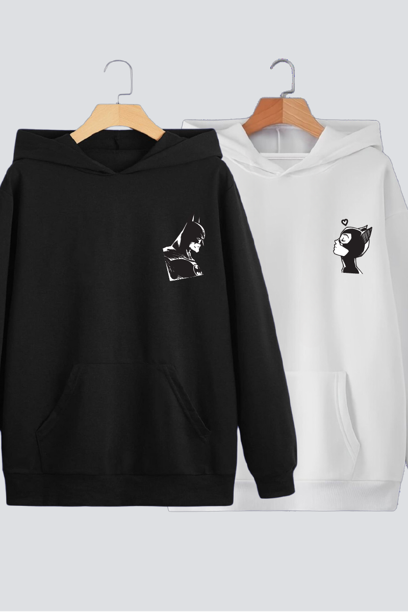 Batman & Catwoman Couple Hoodies — Pack of 2