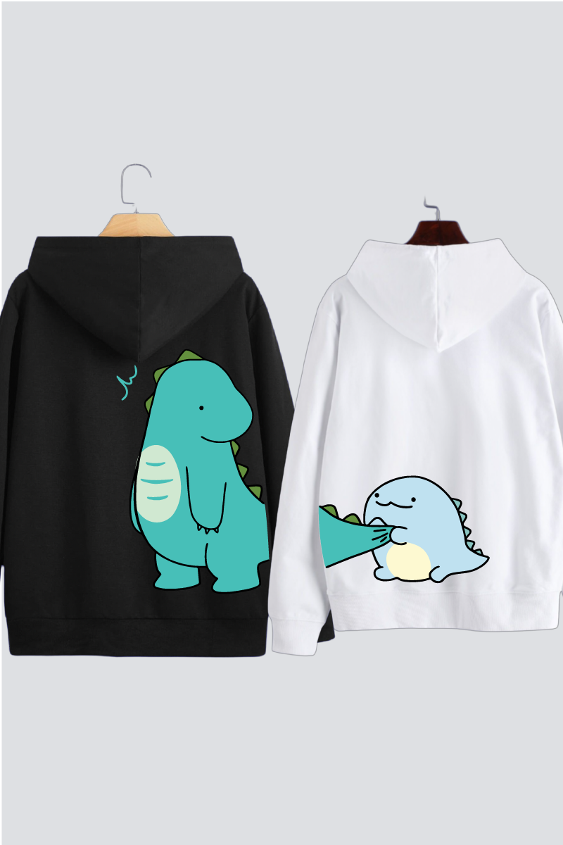 Dino Duo Couple Hoodies — Pack of 2