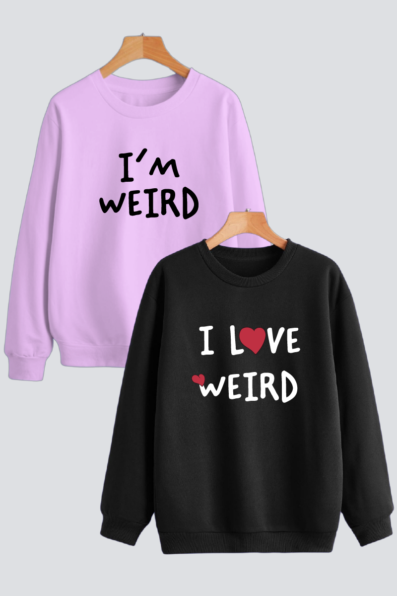 Perfectly Weird Couple Sweatshirts — Pack of 2