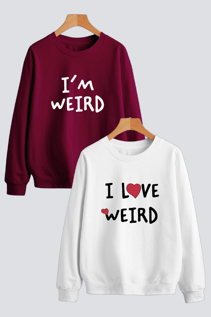 Perfectly Weird Couple Sweatshirts — Pack of 2