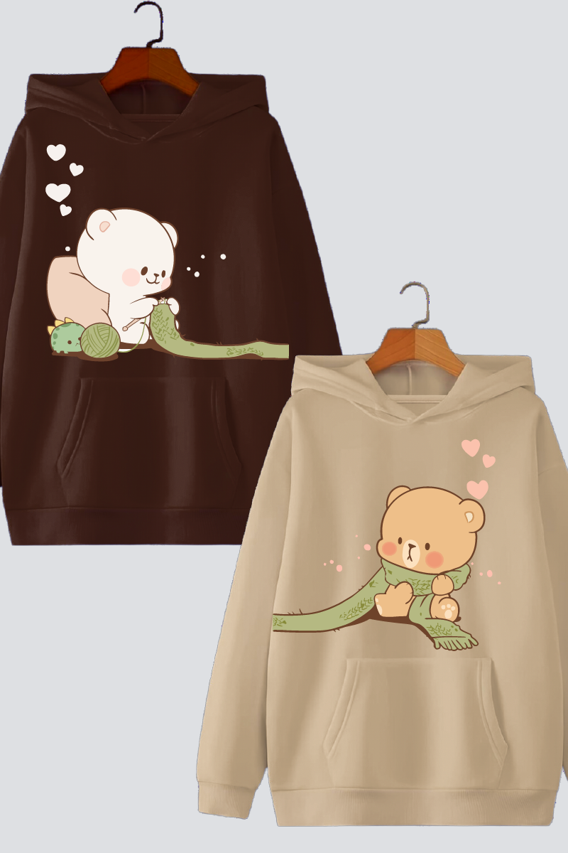 Cuddle Buddies Couple Hoodies — Pack of 2