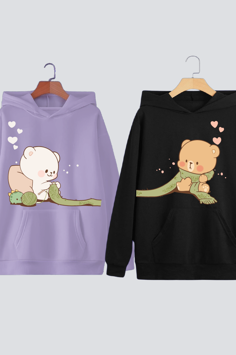Cuddle Buddies Couple Hoodies — Pack of 2