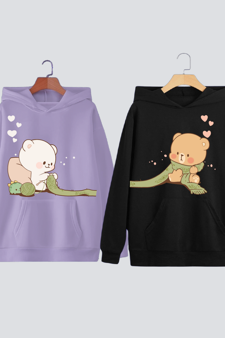 Cuddle Buddies Couple Hoodies — Pack of 2