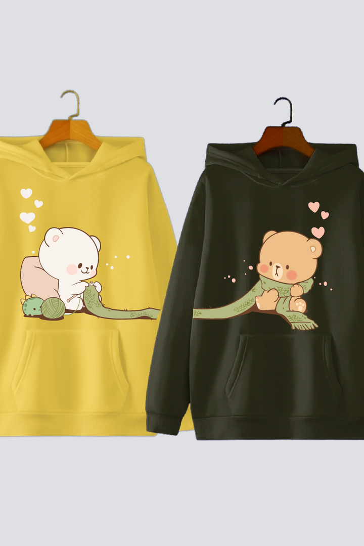 Cuddle Buddies Couple Hoodies — Pack of 2