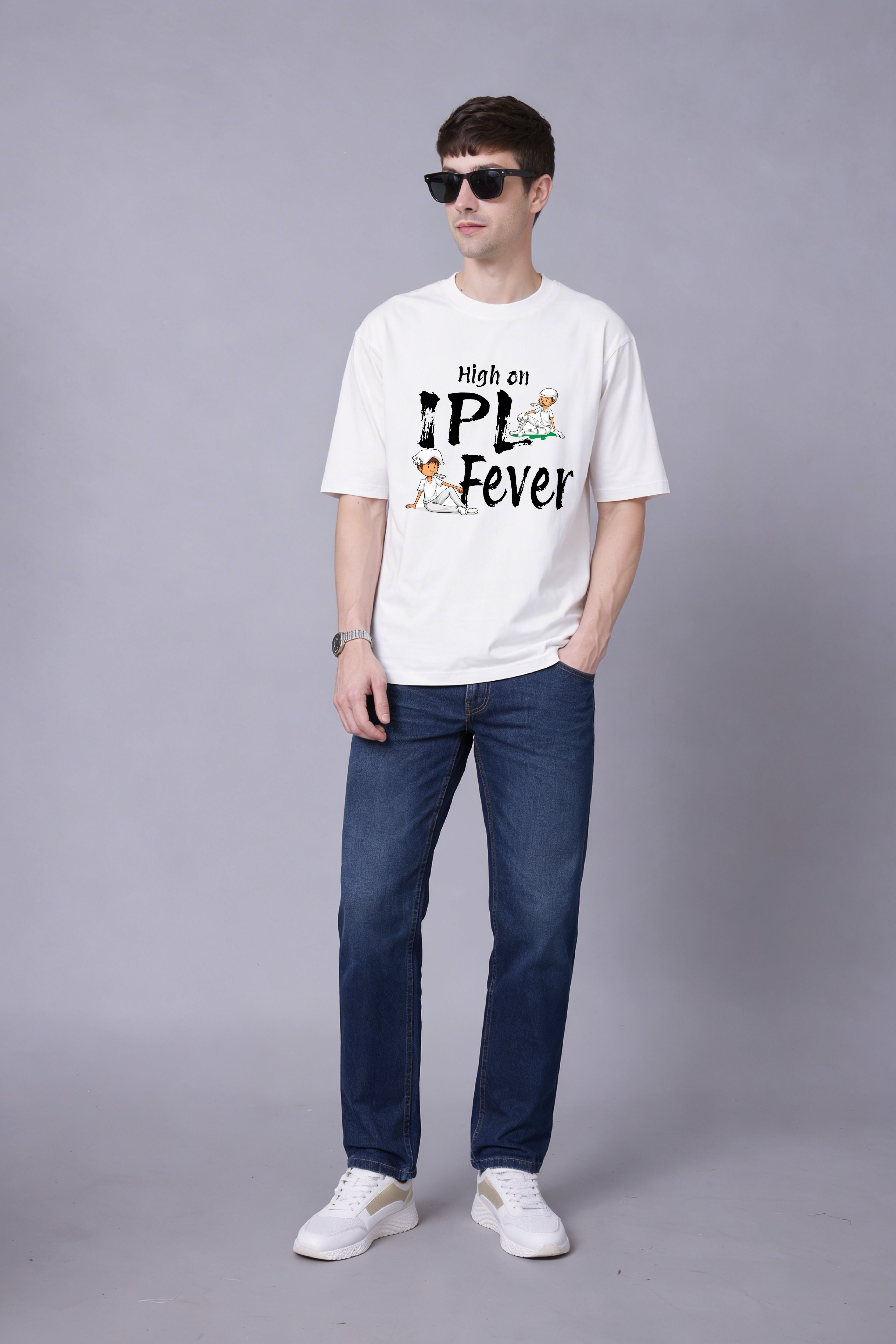 High on IPL Fever Oversized Tee