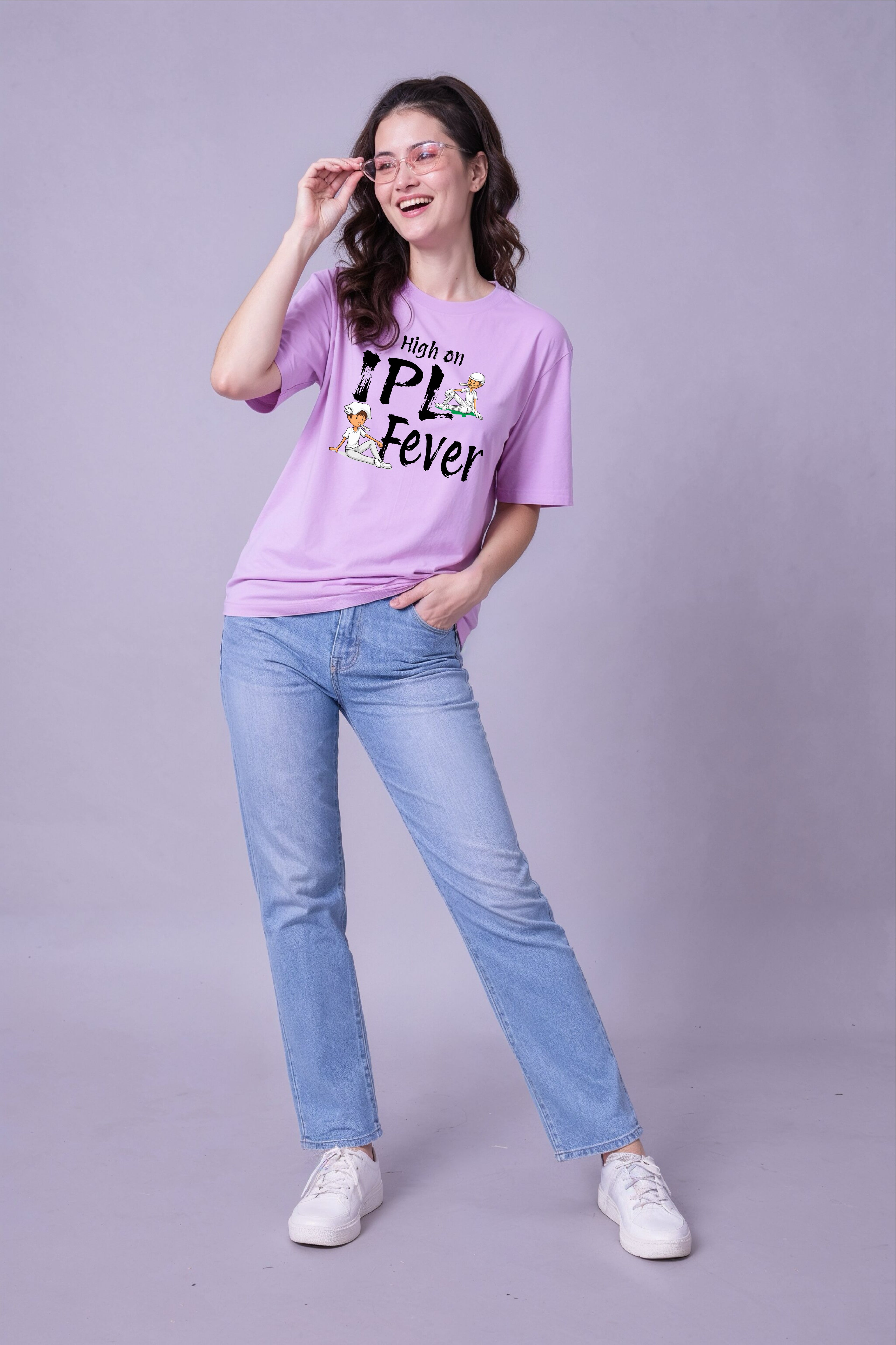 High on IPL Fever Oversized Tee