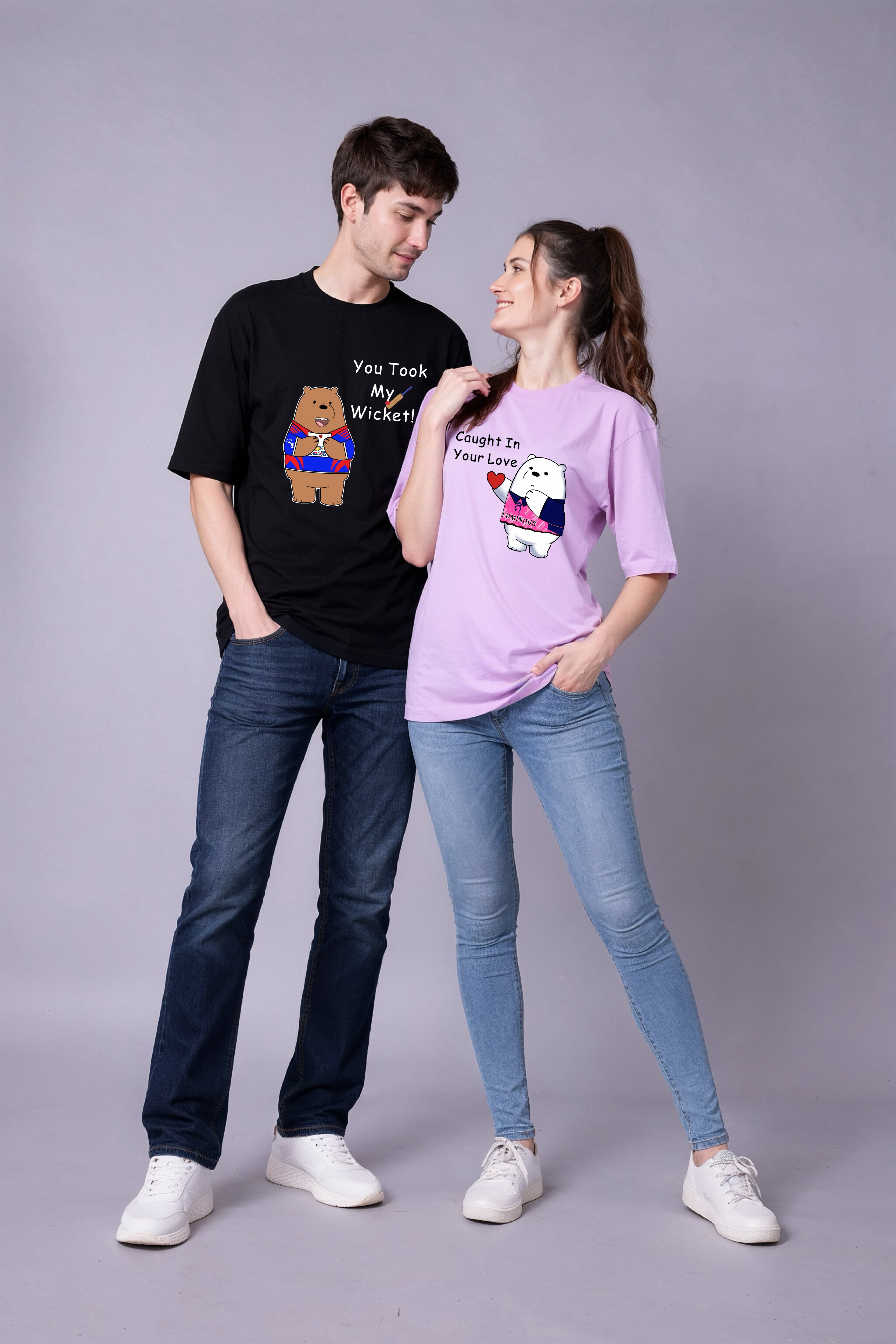 MI x RR Love Match Oversized Couple Tees - Pack of 2