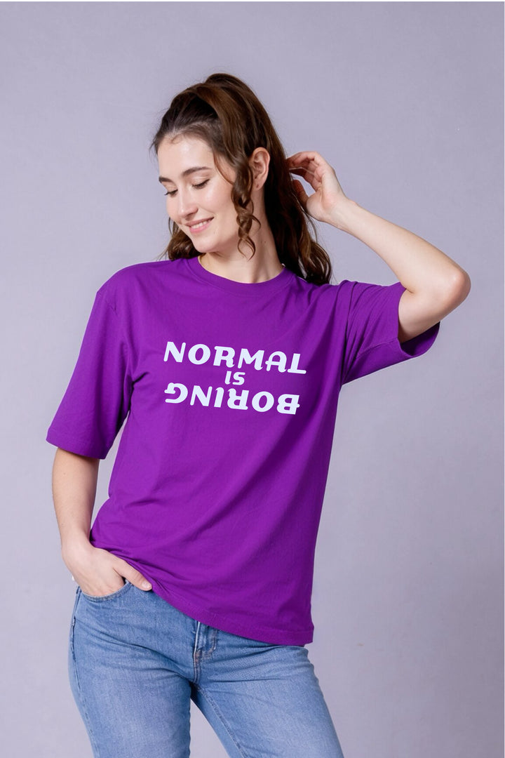 Normal is Boring Oversized Tee