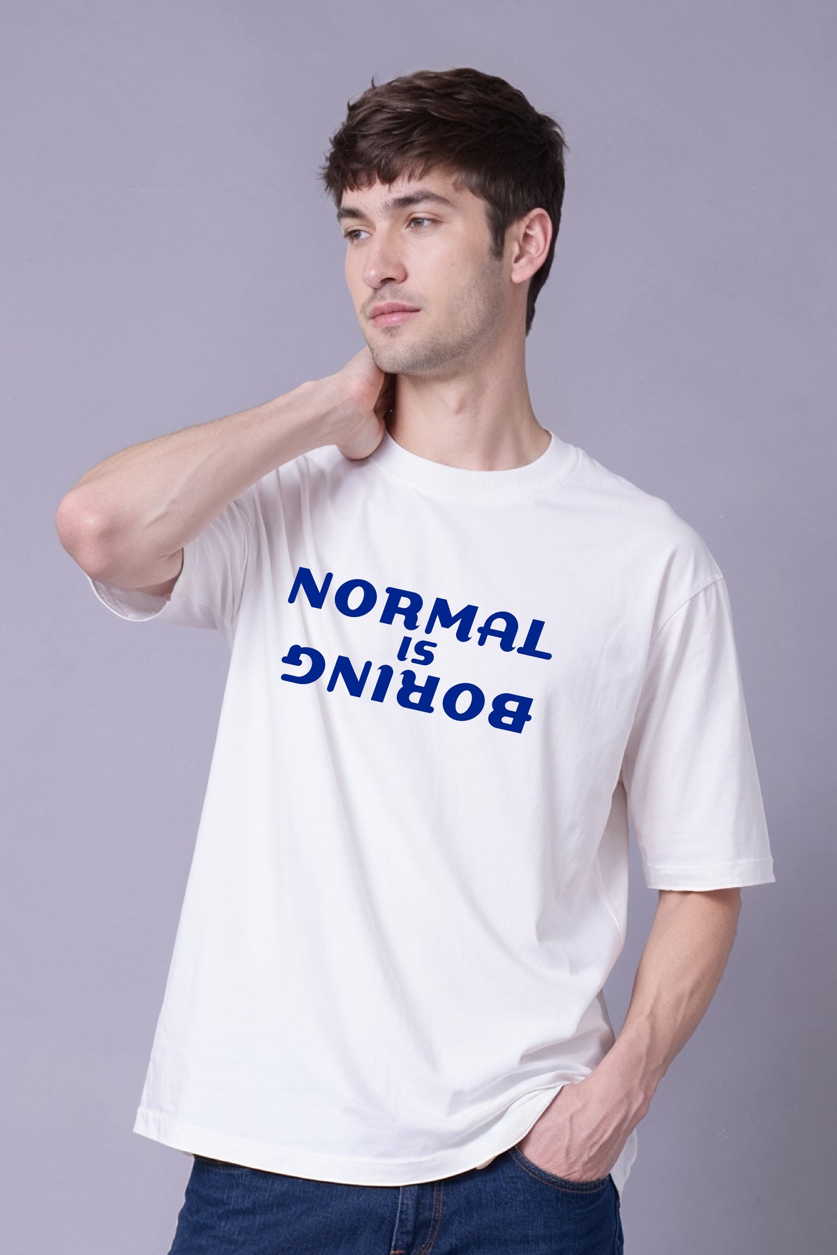 Normal is Boring Oversized Tee