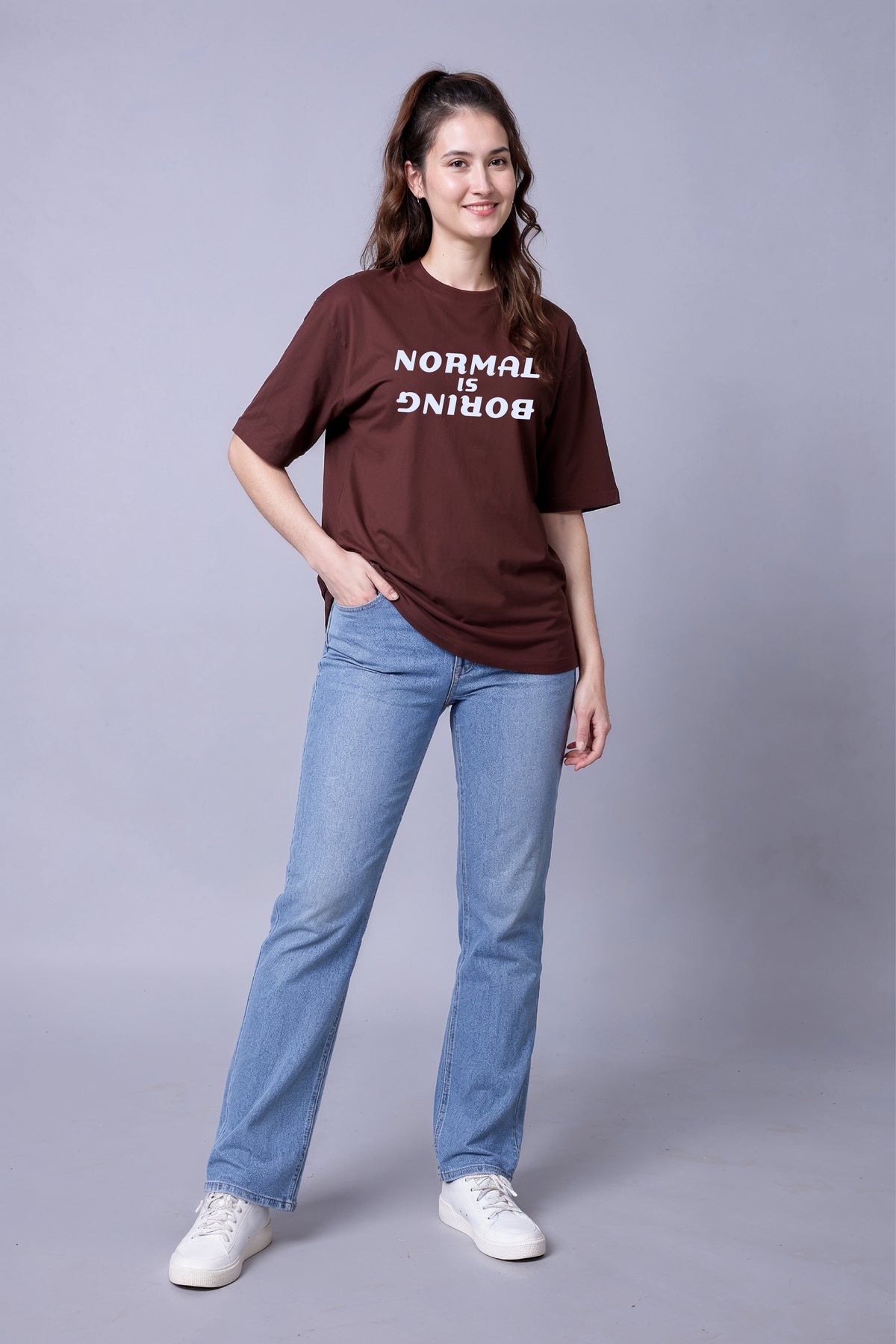 Normal is Boring Oversized Tee