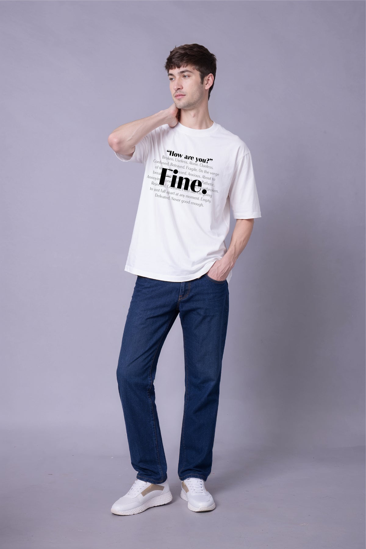 How are you? Oversized Tee