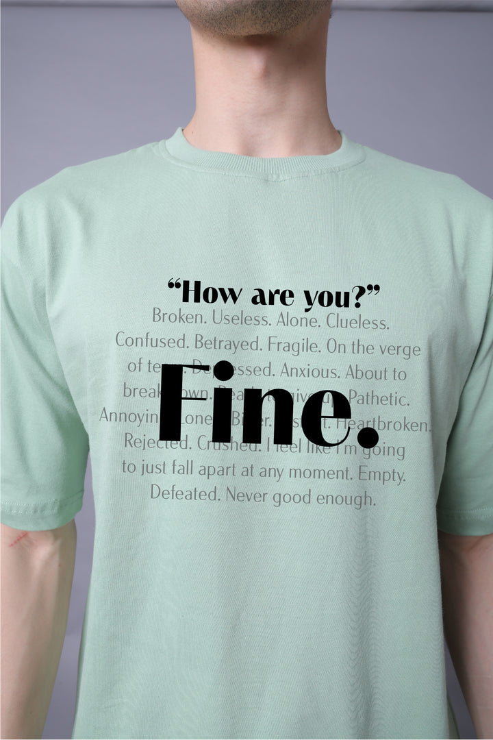 How are you? Oversized Tee