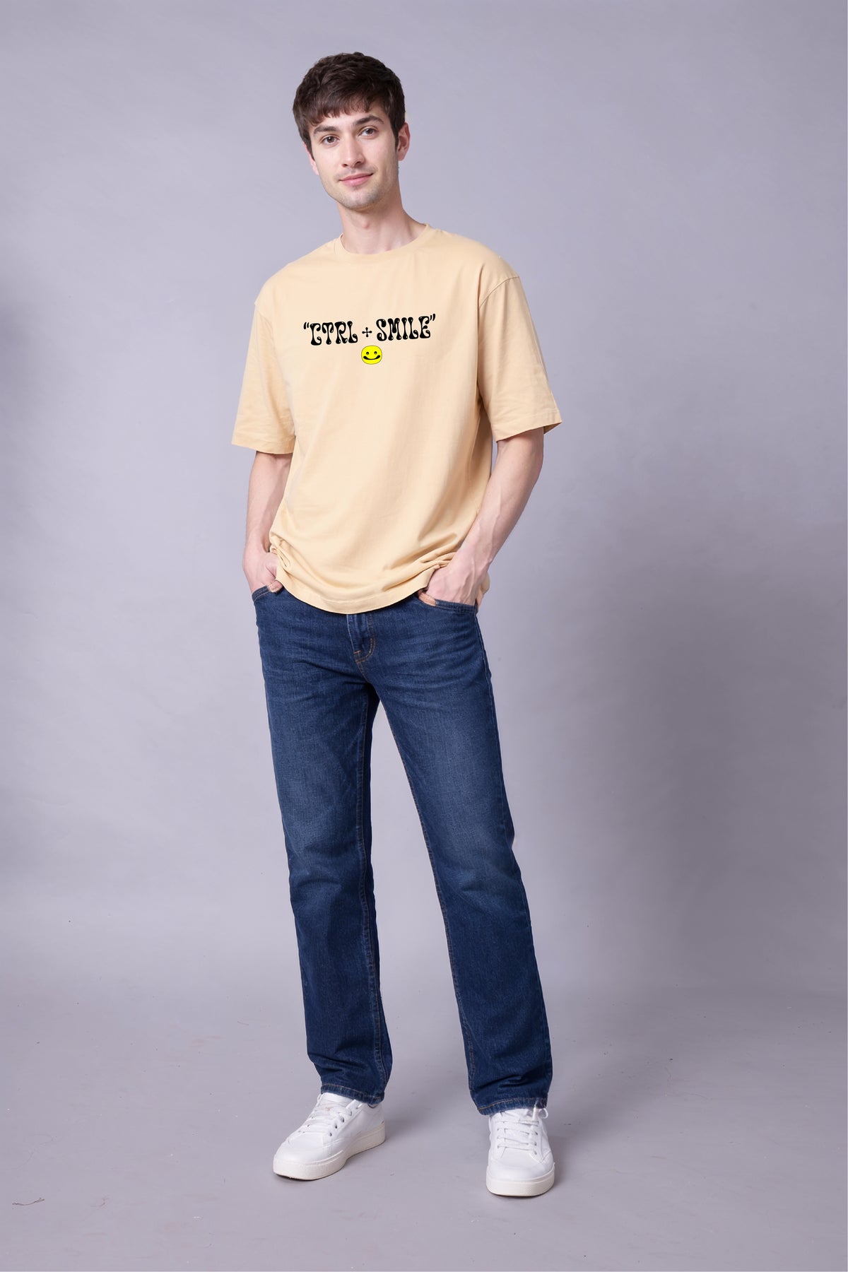 Control + Smile Oversized Tee
