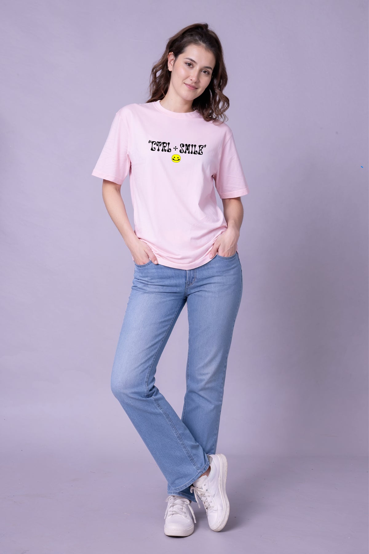 Control + Smile Oversized Tee
