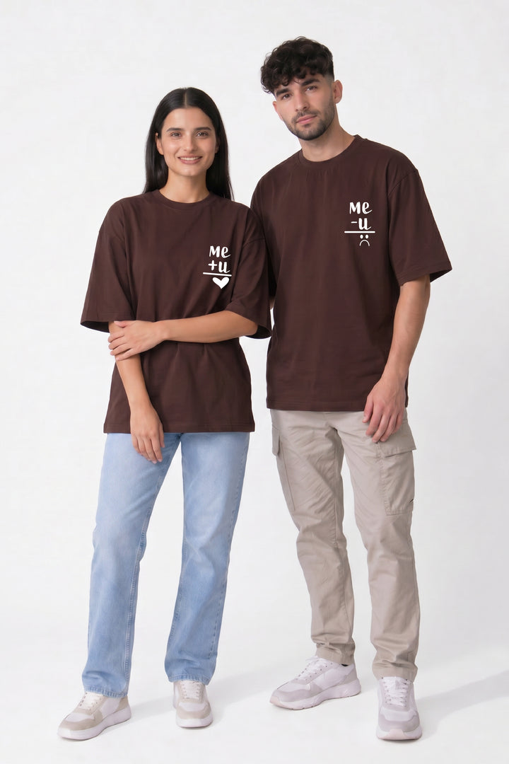 Me + You Oversized Couple T-Shirts (Pack of 2)