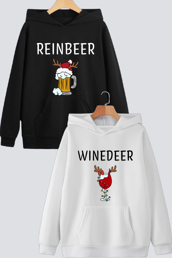 Cheers to the Holidays Couple Hoodies — Pack of 2