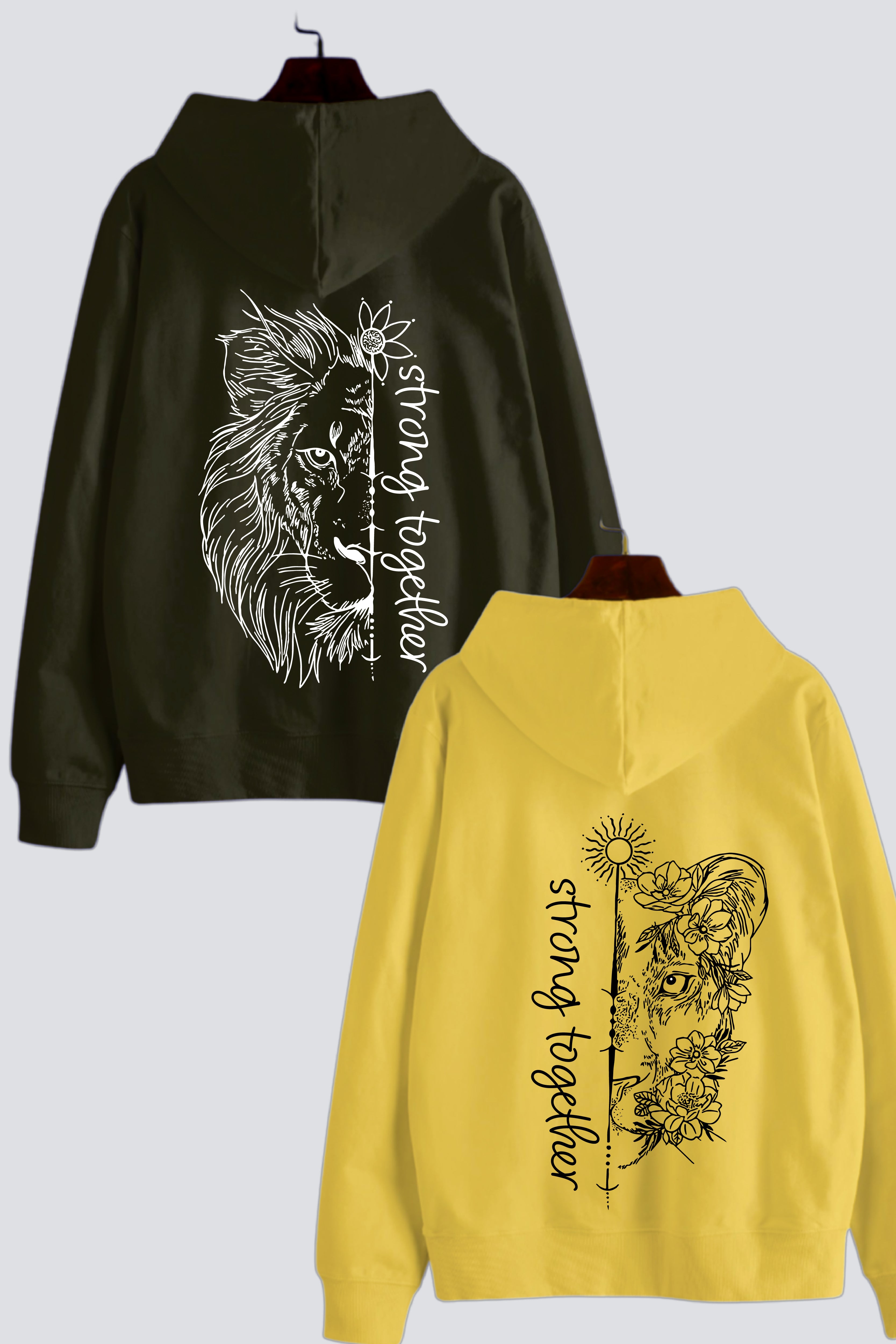 Strong Together Couple Hoodies — Pack of 2