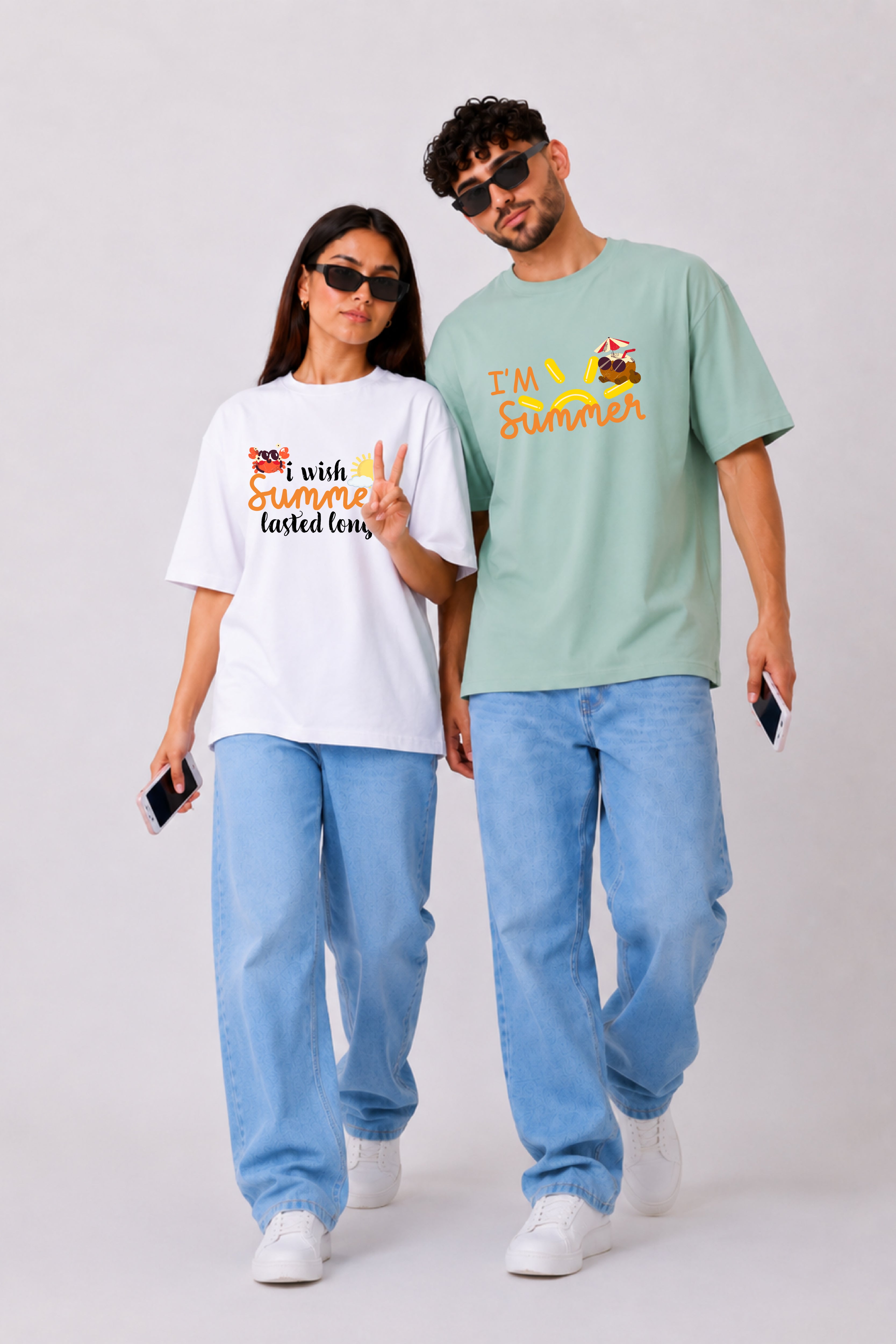 I'm Summer Couple Oversized Tees — Pack of 2