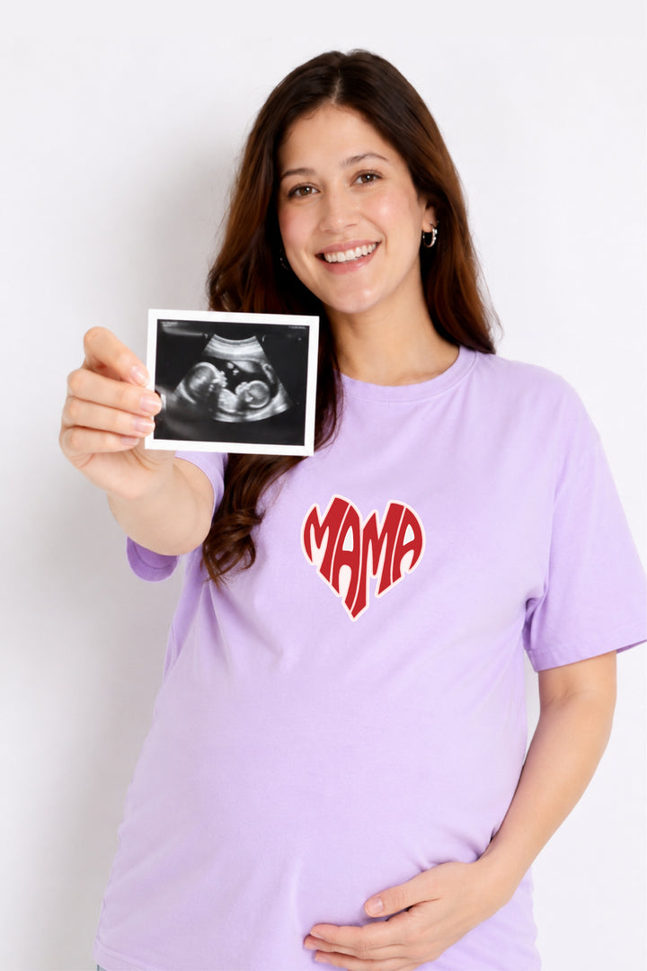 Mama, Dada Oversized Couple T-Shirts (Pack of 2)