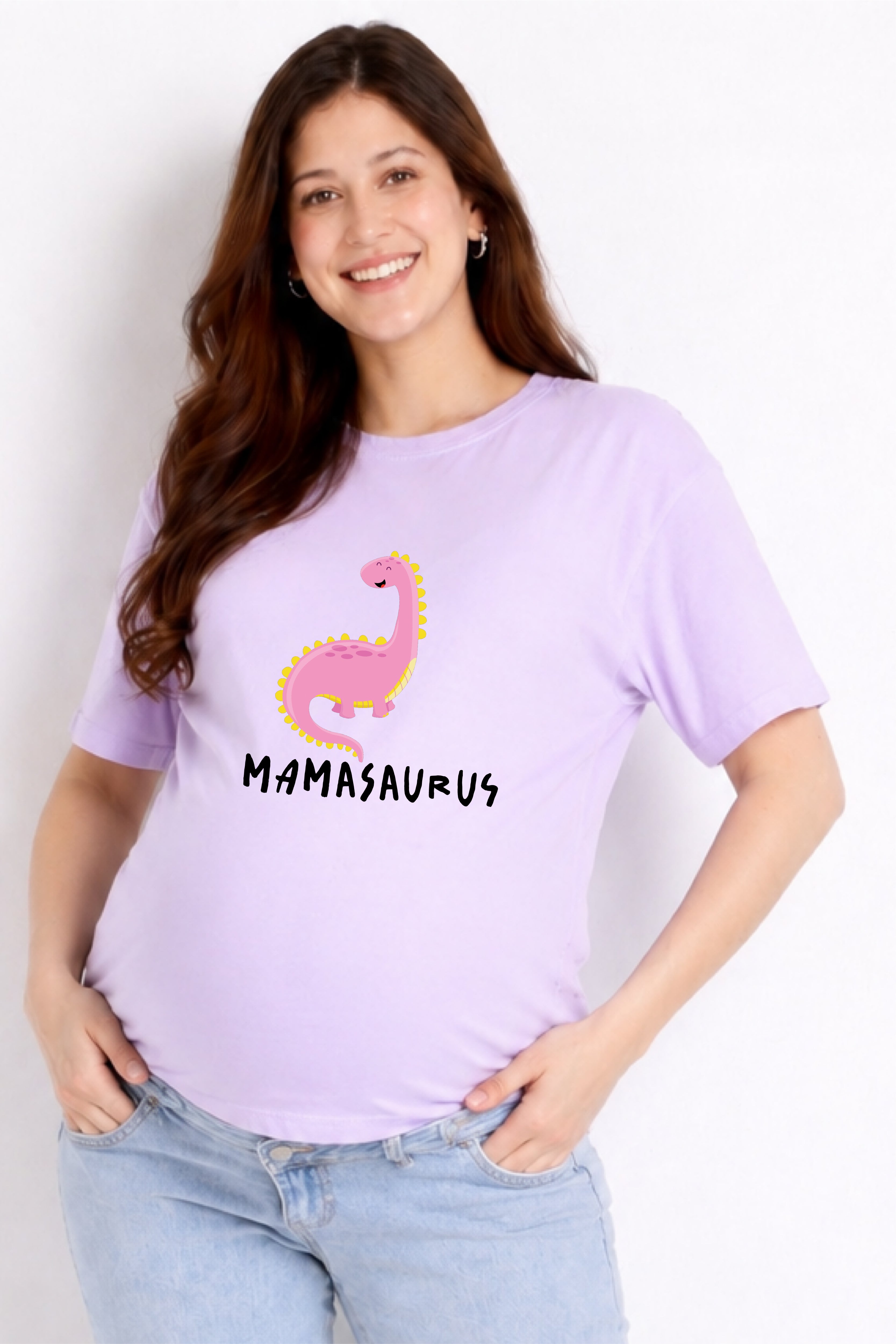 Dadasaurus/Mamasaurus Oversized Couple T-Shirts (Pack of 2)