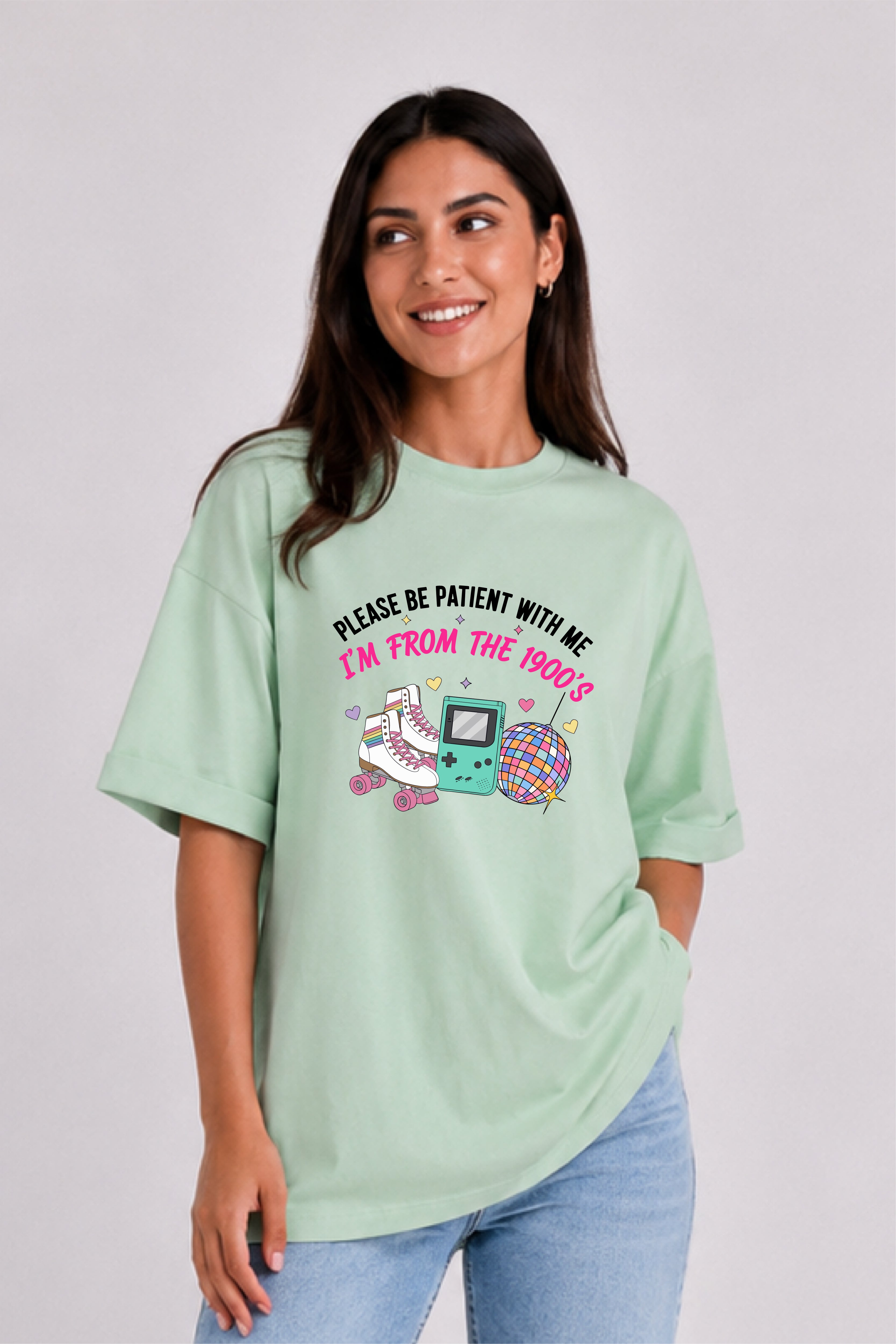 Please be Patient Oversized Tee