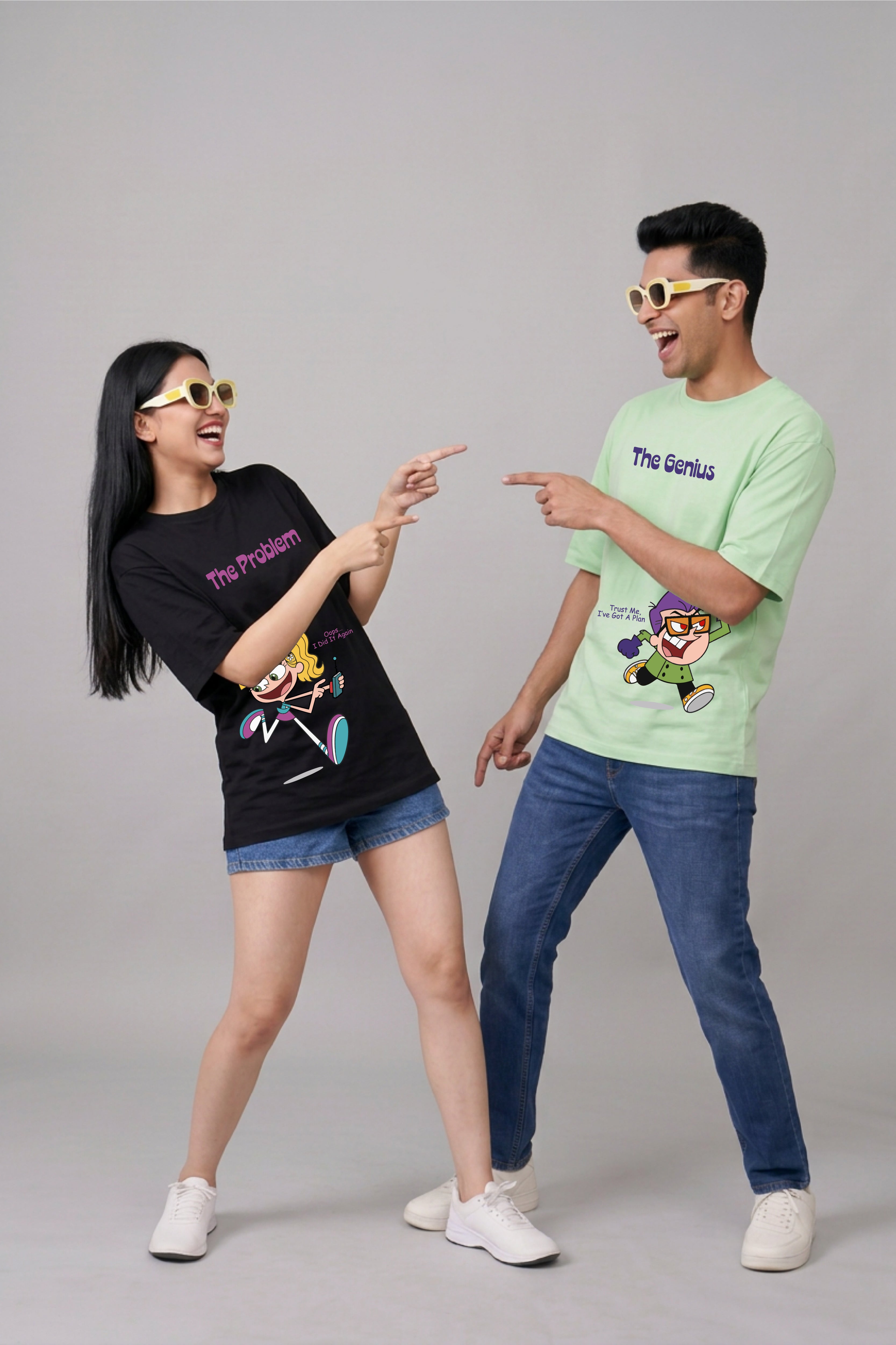 Dexter & Didi inspired: Oversized T-Shirts (Pack of 2)