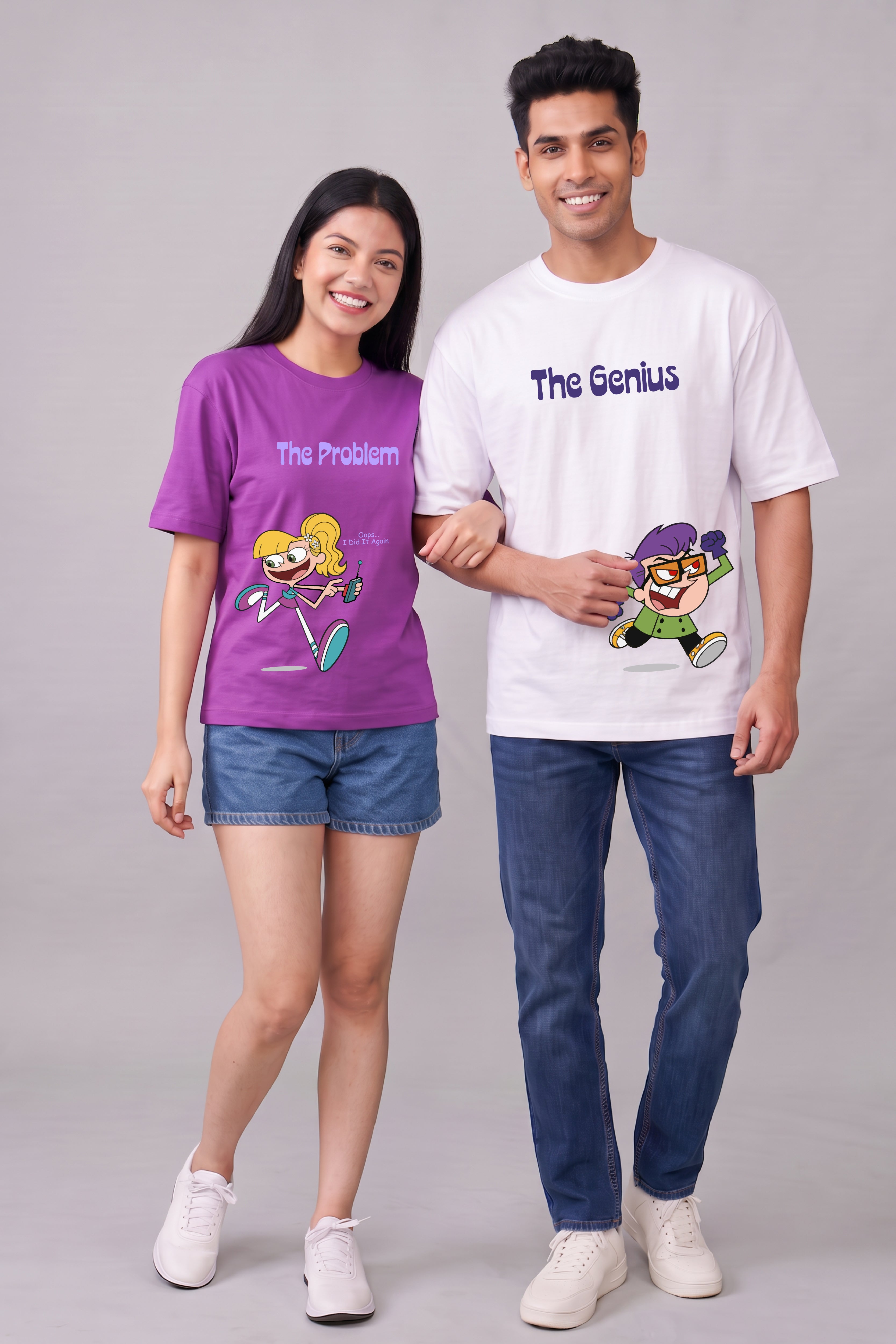 Dexter & Didi inspired: Oversized T-Shirts (Pack of 2)