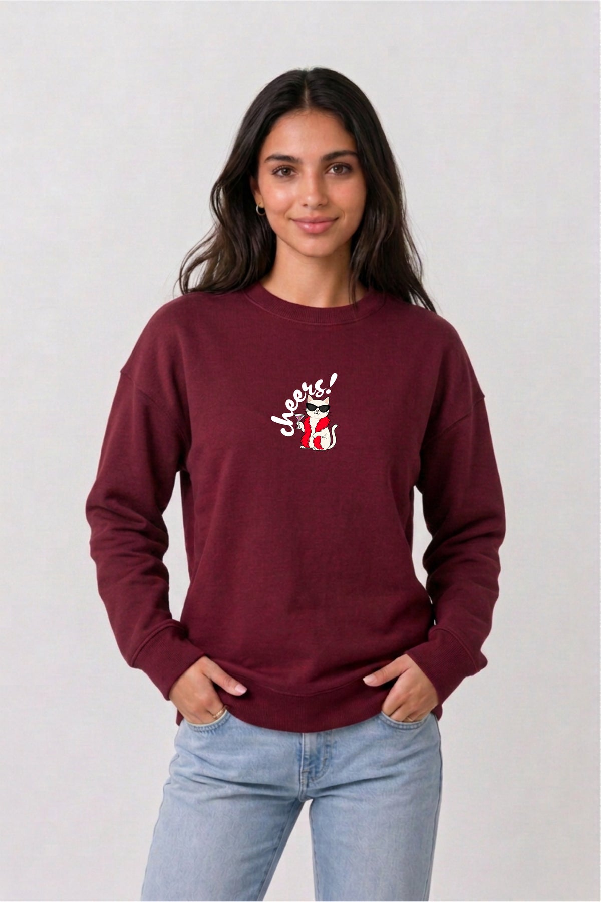 Girl be too much Oversized Drop-shoulder Hoodie