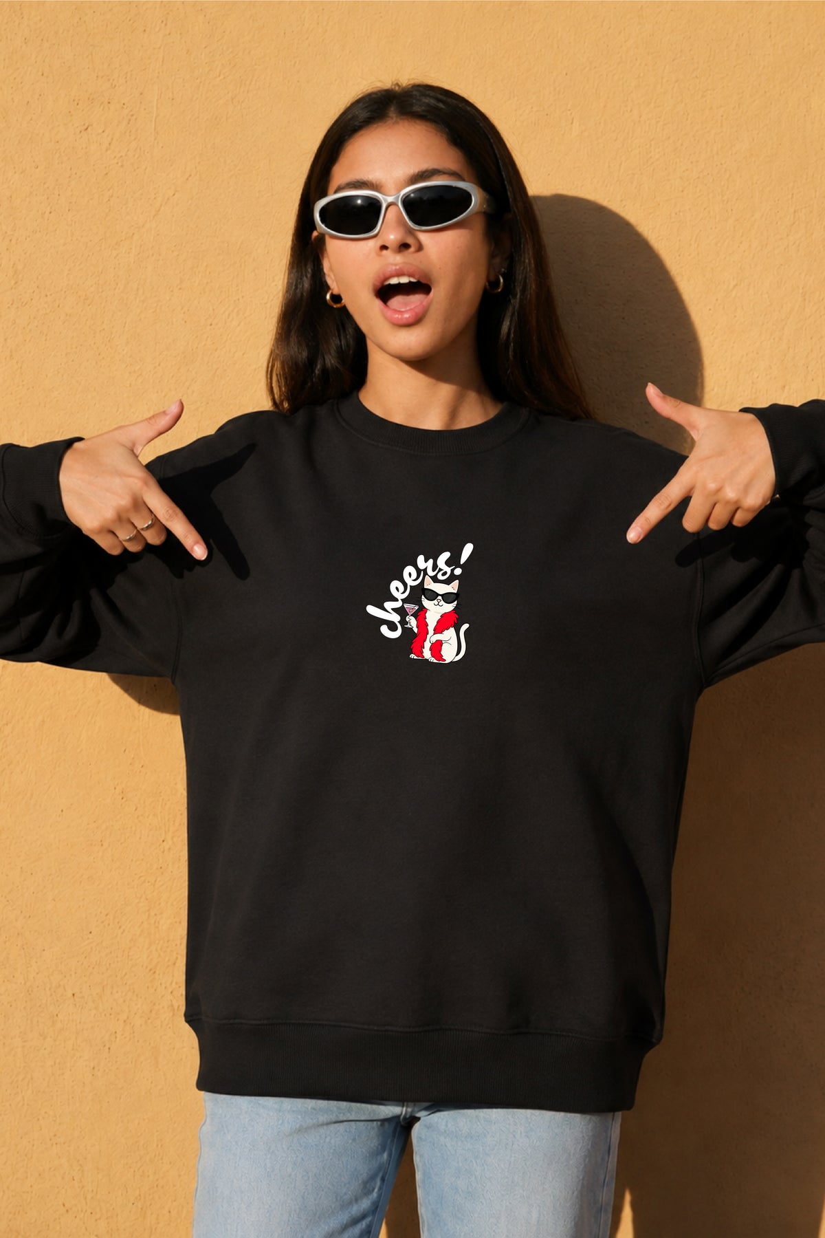 Girl be too much Oversized Drop-shoulder Hoodie