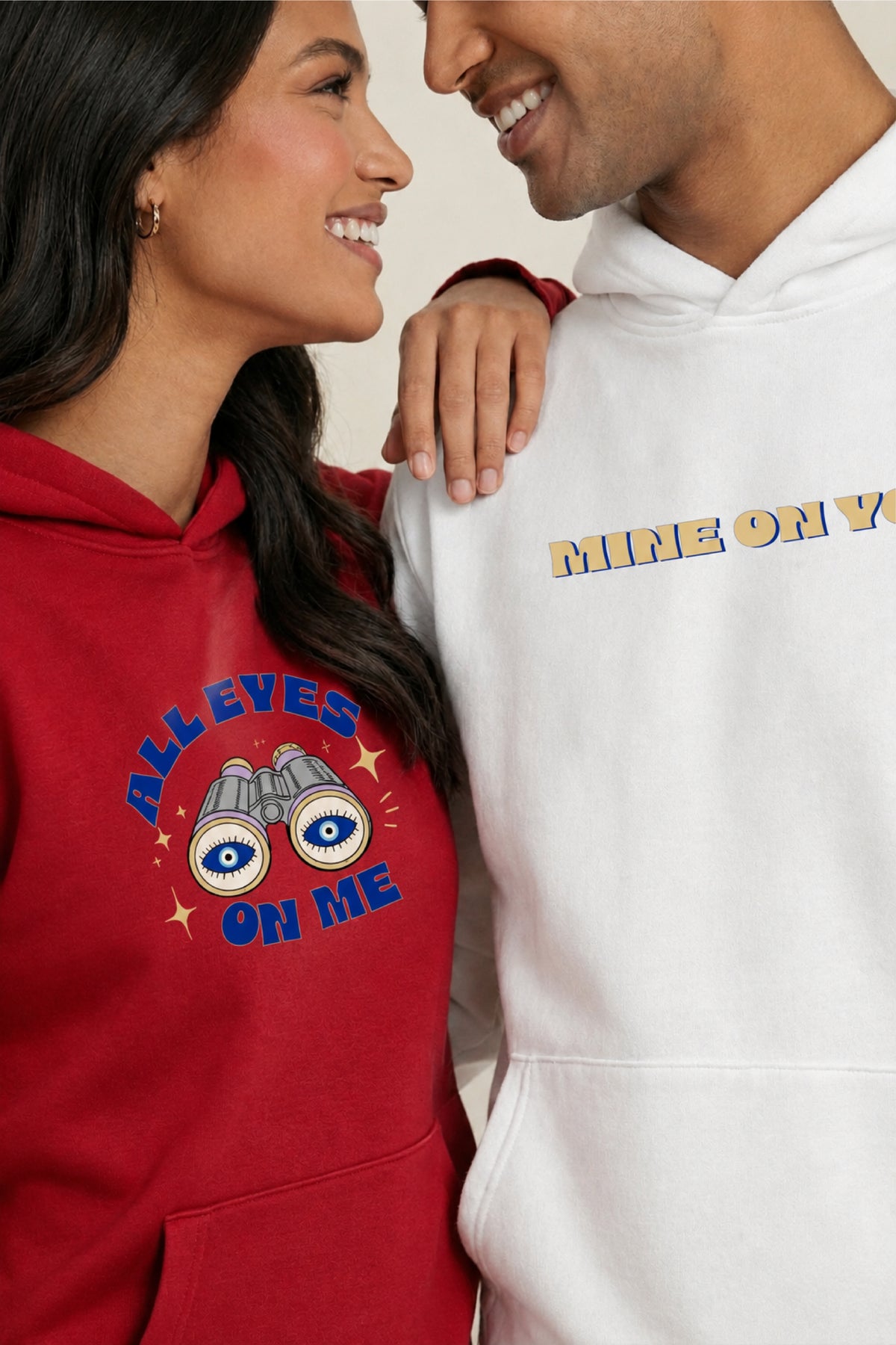 All eyes on me Oversized Drop Shoulder Hoodies - Pack of 2