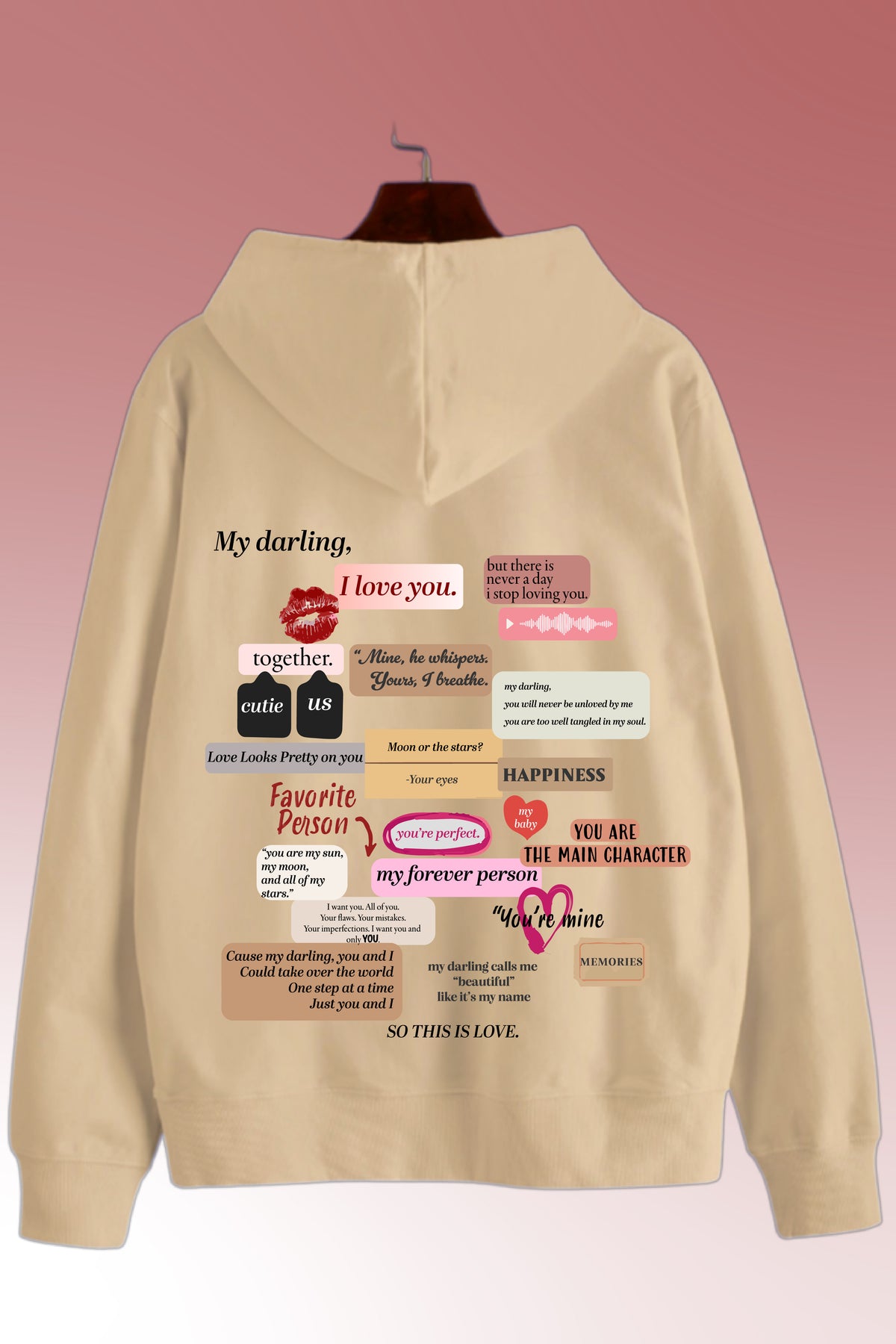 To my forever person Oversized Drop-shoulder Hoodie