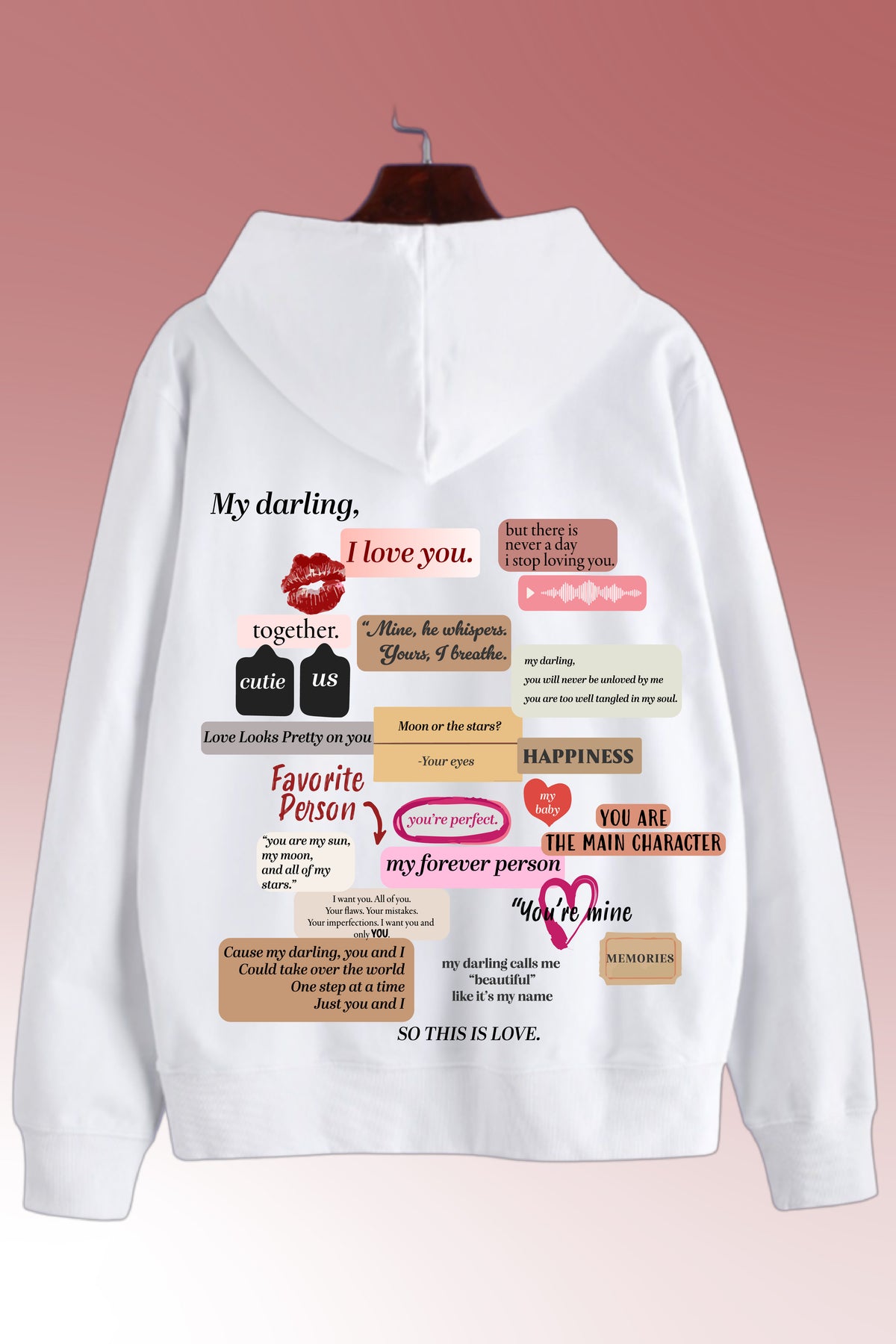 To my forever person Oversized Drop-shoulder Hoodie