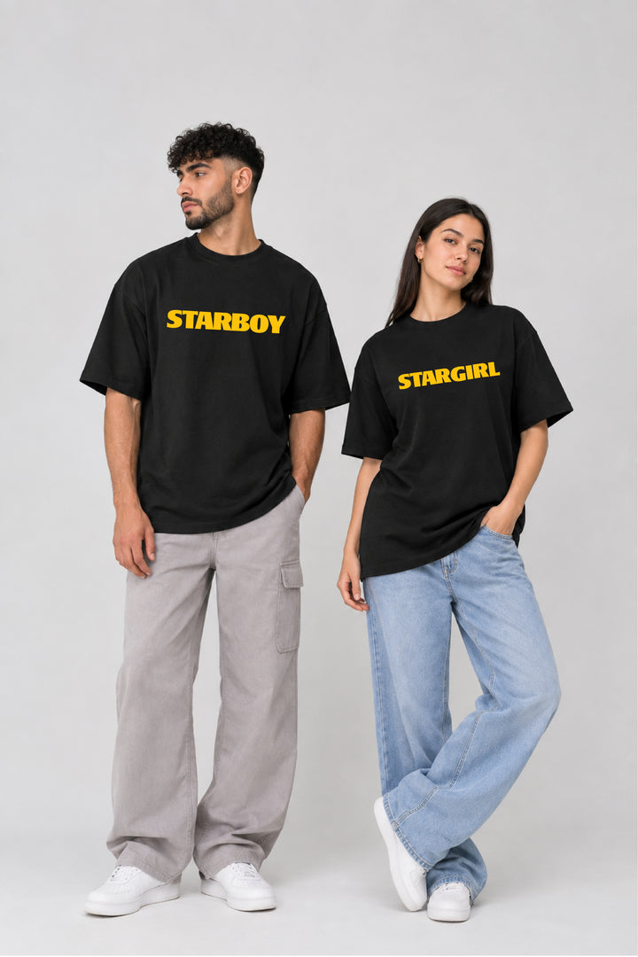 Starboy & Stargirl Couple Oversized Tees — Pack of 2
