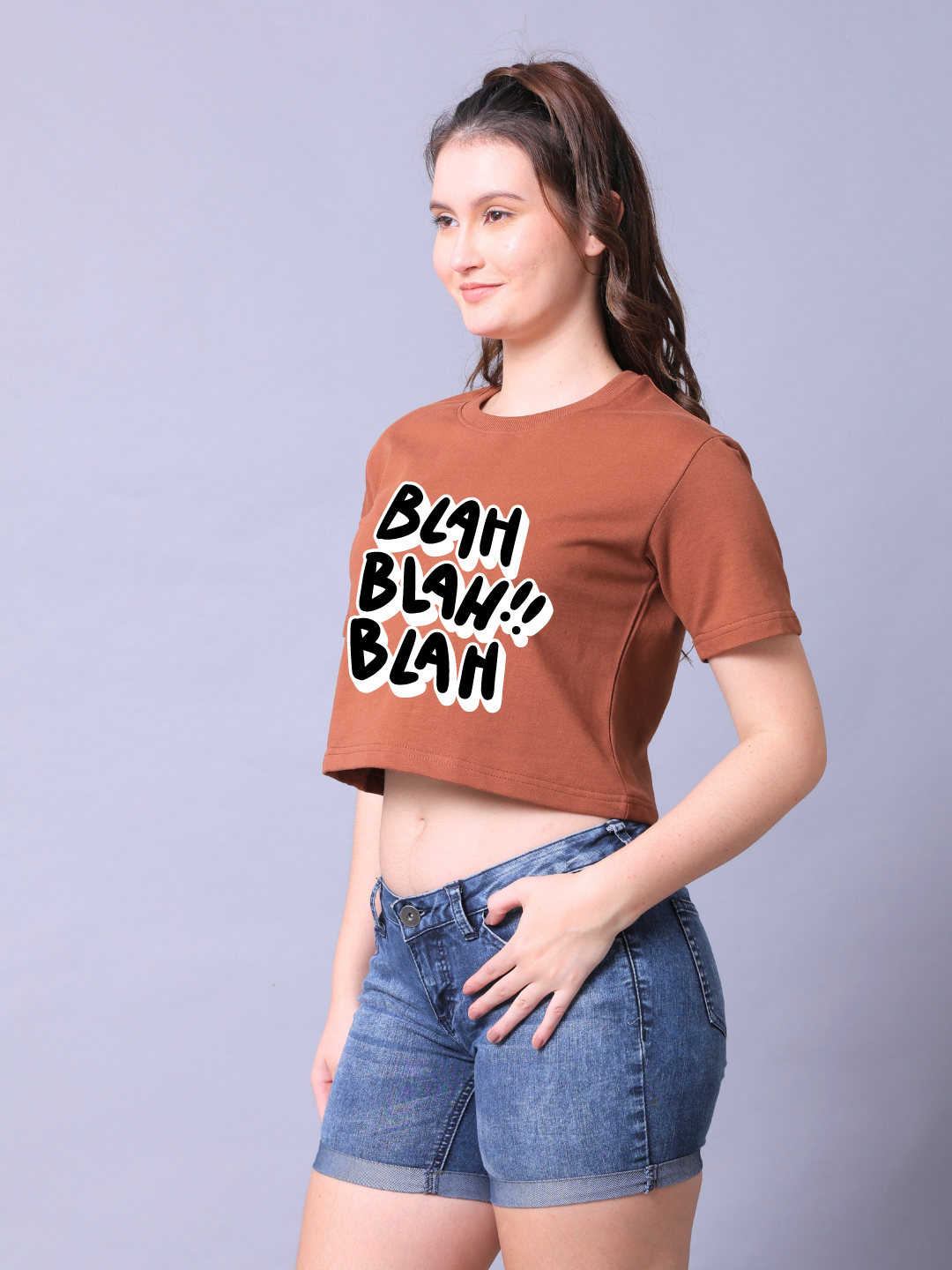 Blah Blah Women Crop Top