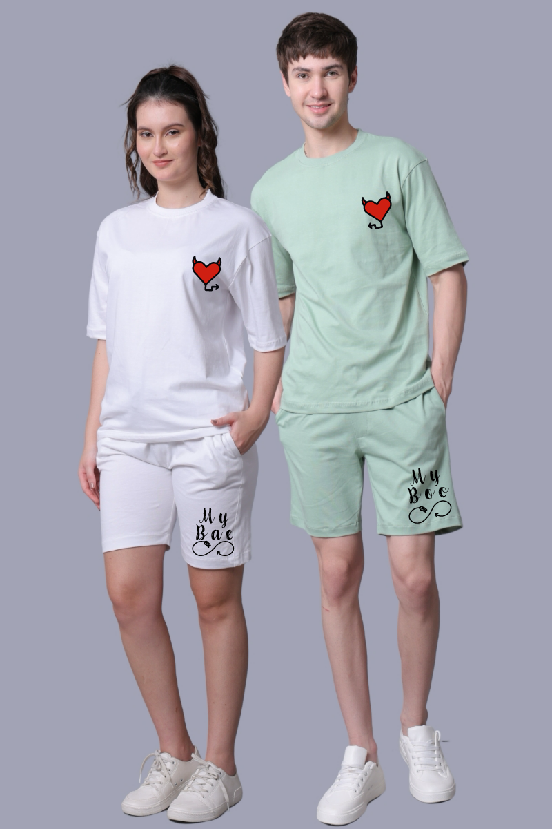 My Bae My Boo Printed Couple Co-Ord Sets (Pack of 2)