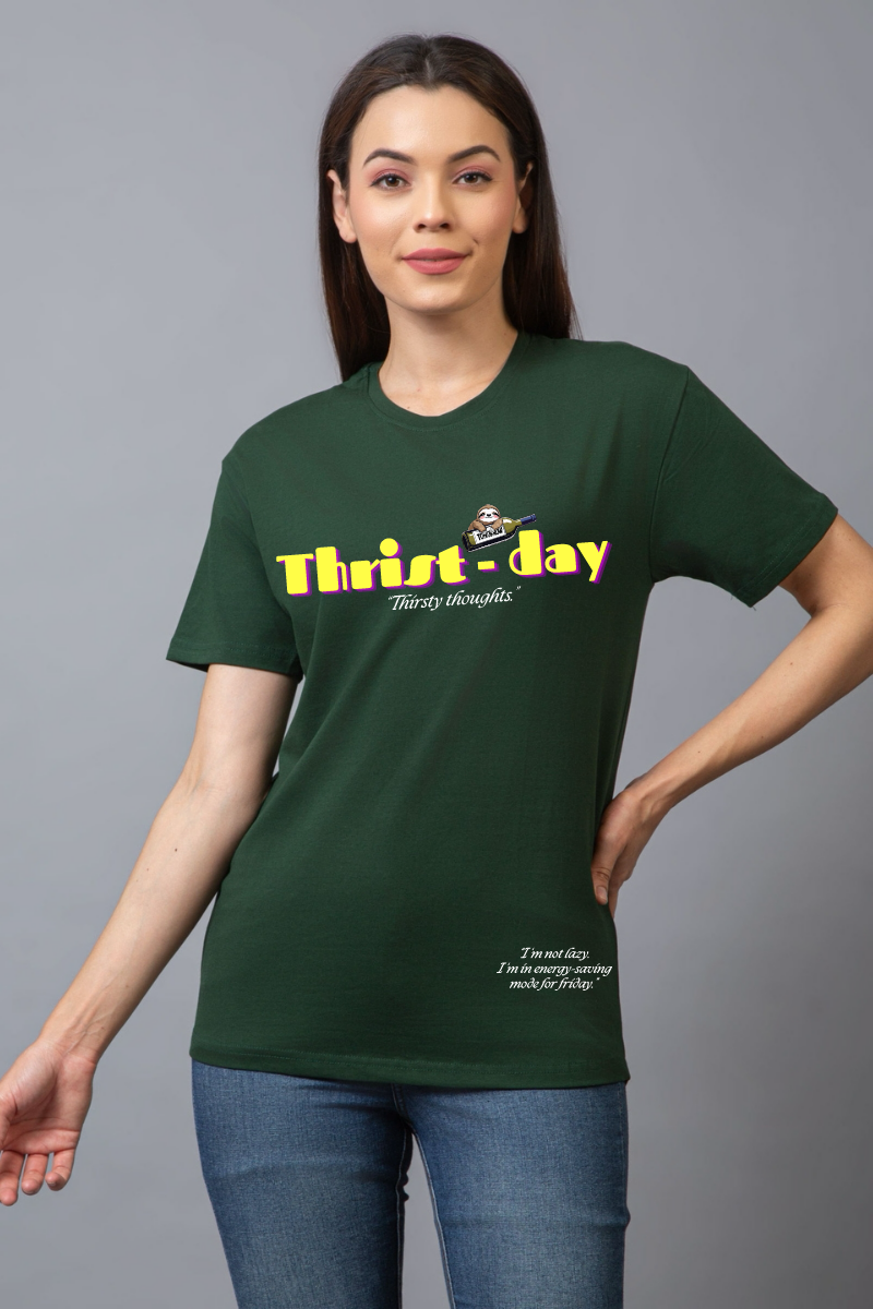 Thirst-day Regular Fit Unisex Tee