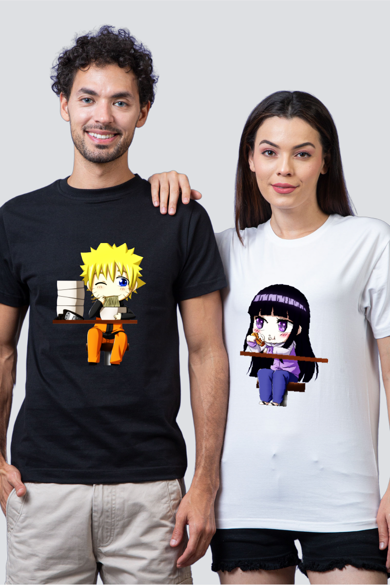 Naruto & Hinata Couple Tees — Pack of 2