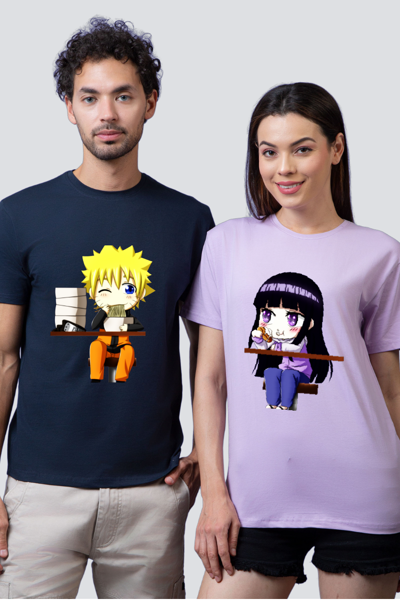 Naruto & Hinata Couple Tees — Pack of 2