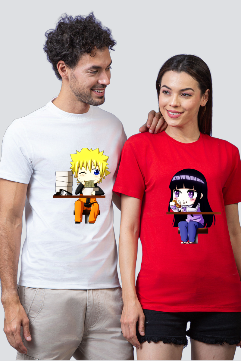 Naruto & Hinata Couple Tees — Pack of 2