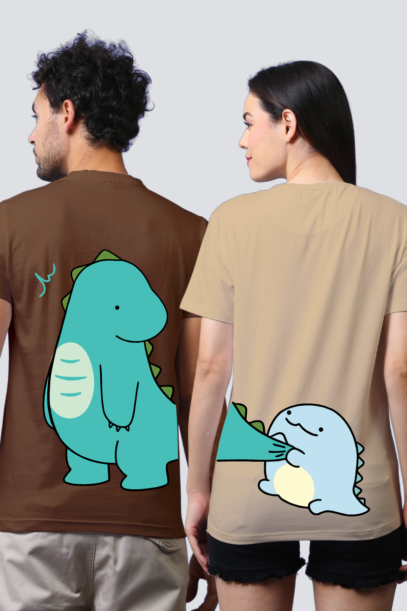 Dino Duo Couple Tees — Pack of 2