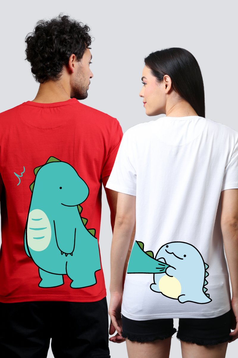 Dino Duo Couple Tees — Pack of 2