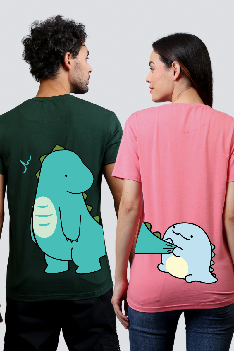 Dino Duo Couple Tees — Pack of 2