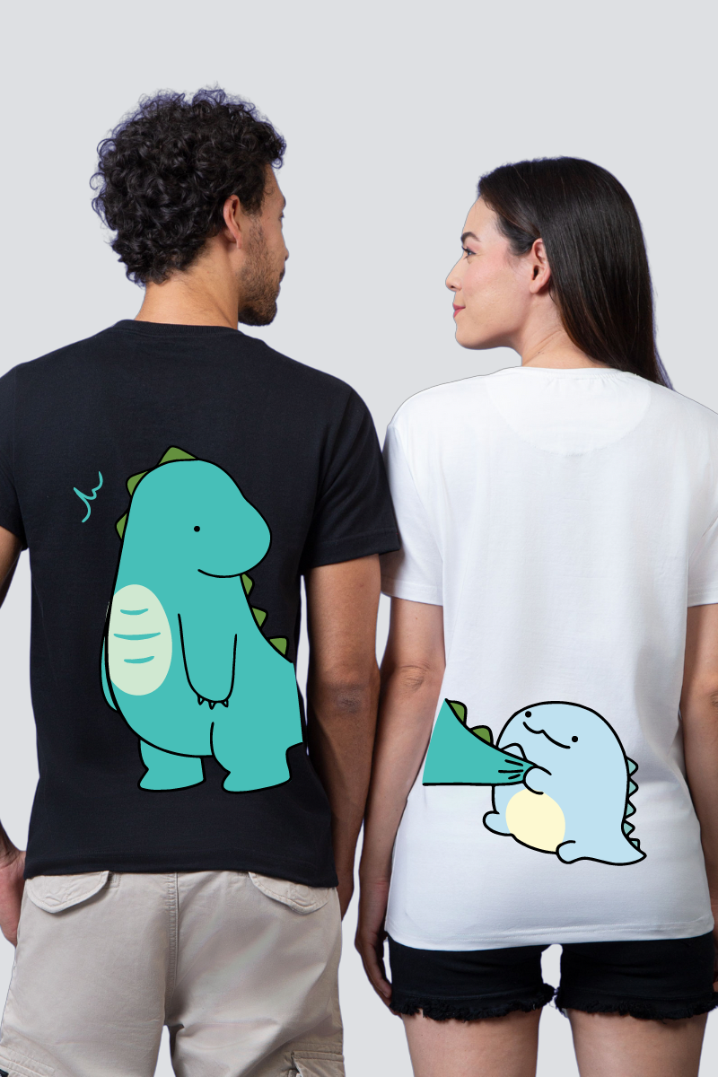Dino Duo Couple Tees — Pack of 2