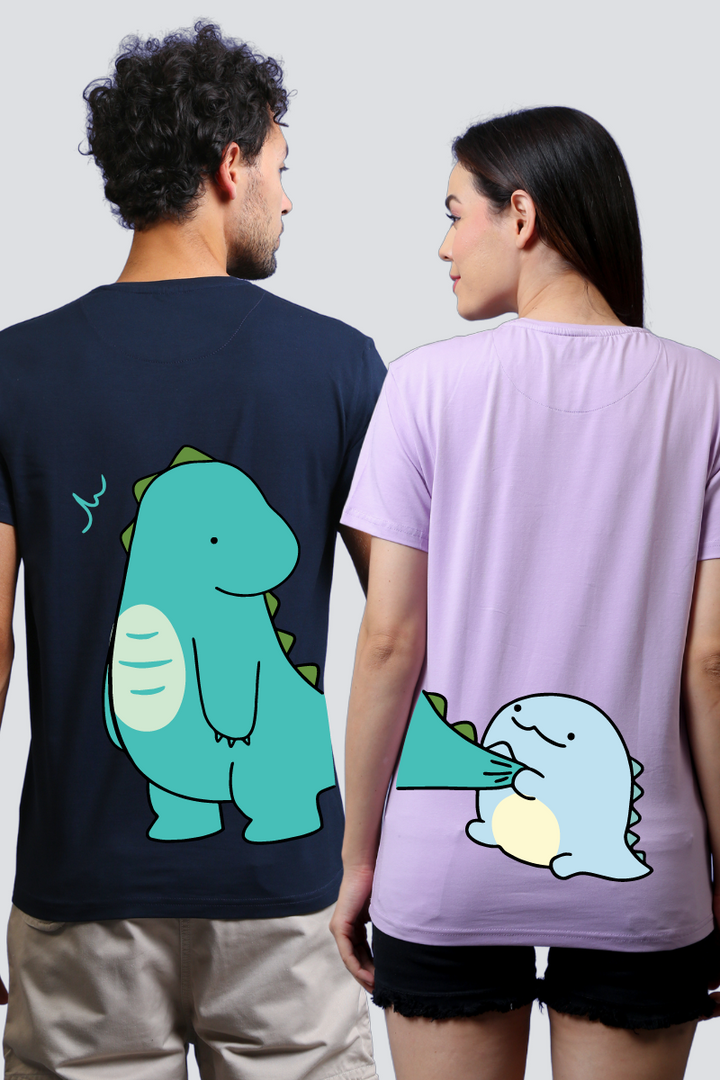 Dino Duo Couple Tees — Pack of 2