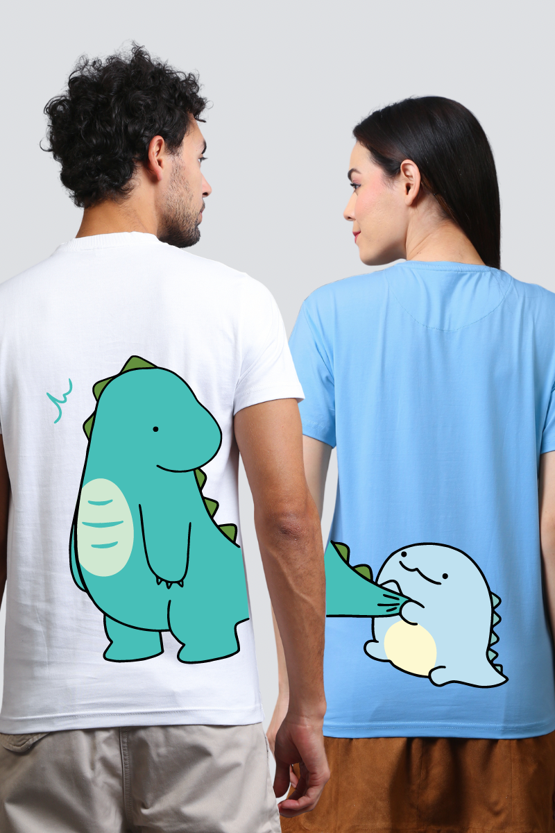 Dino Duo Couple Tees — Pack of 2