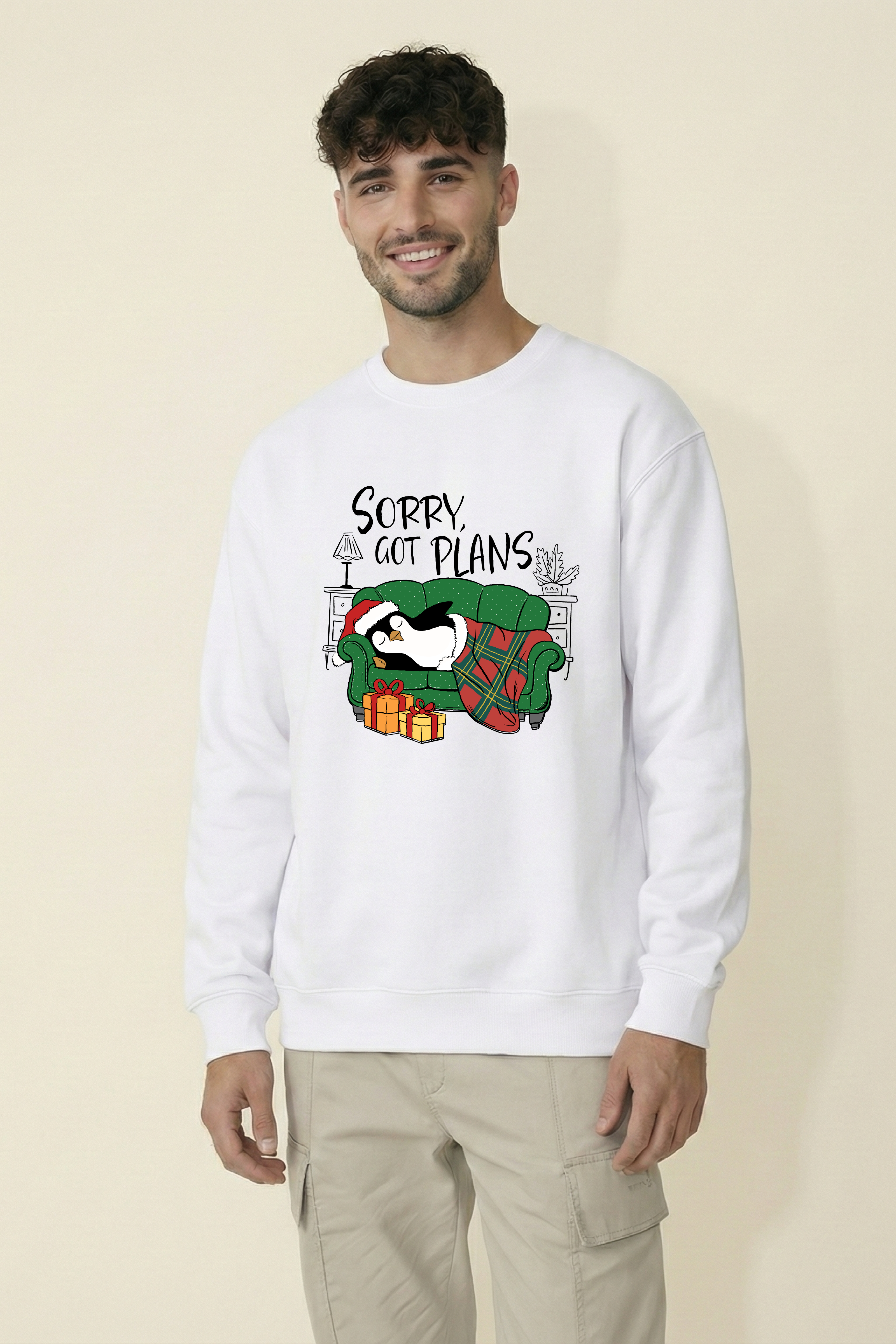 Let’s Go and Sorry Got Plans Couple Unisex Sweatshirts (Pack of 2)