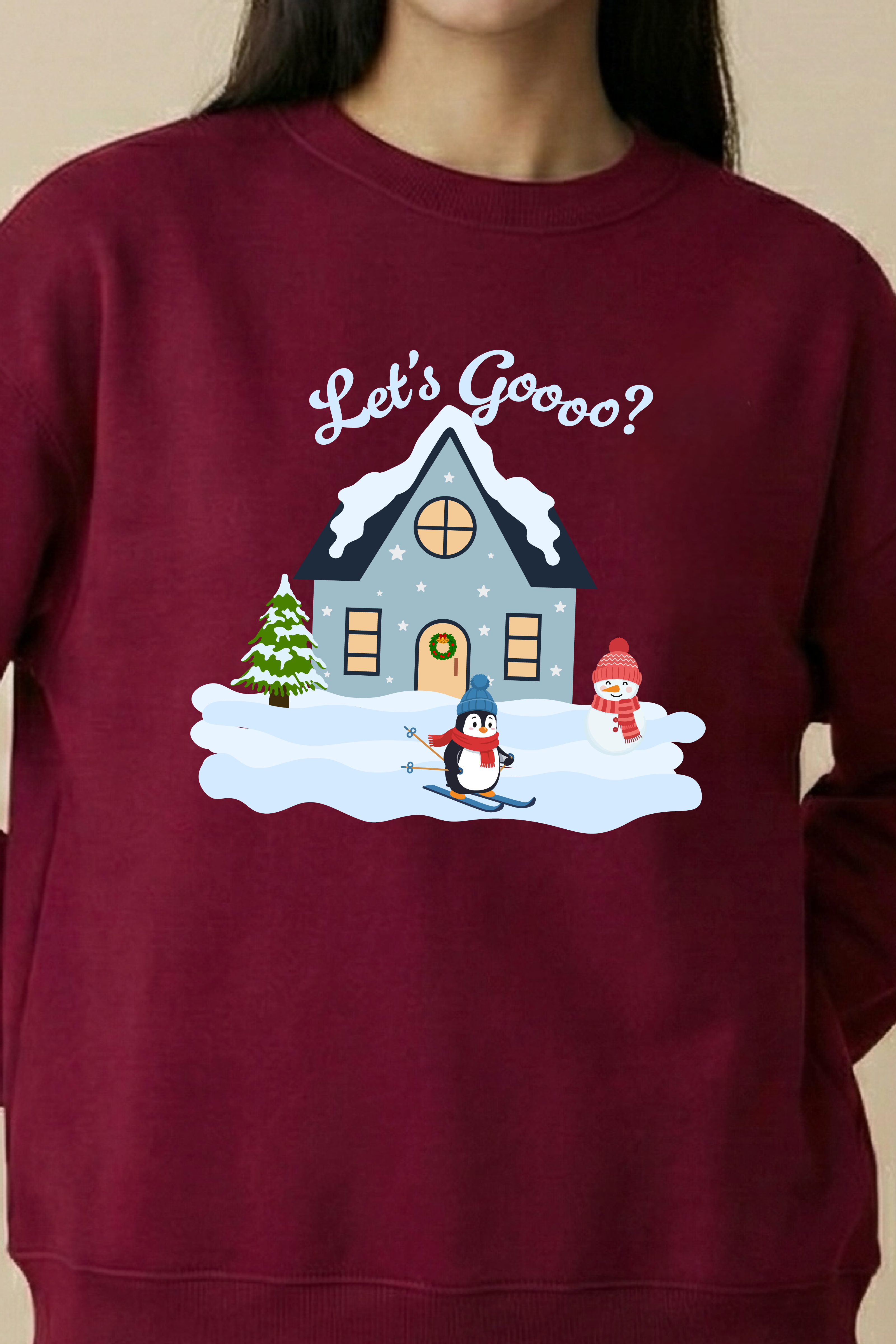Let’s Go and Sorry Got Plans Couple Unisex Sweatshirts (Pack of 2)