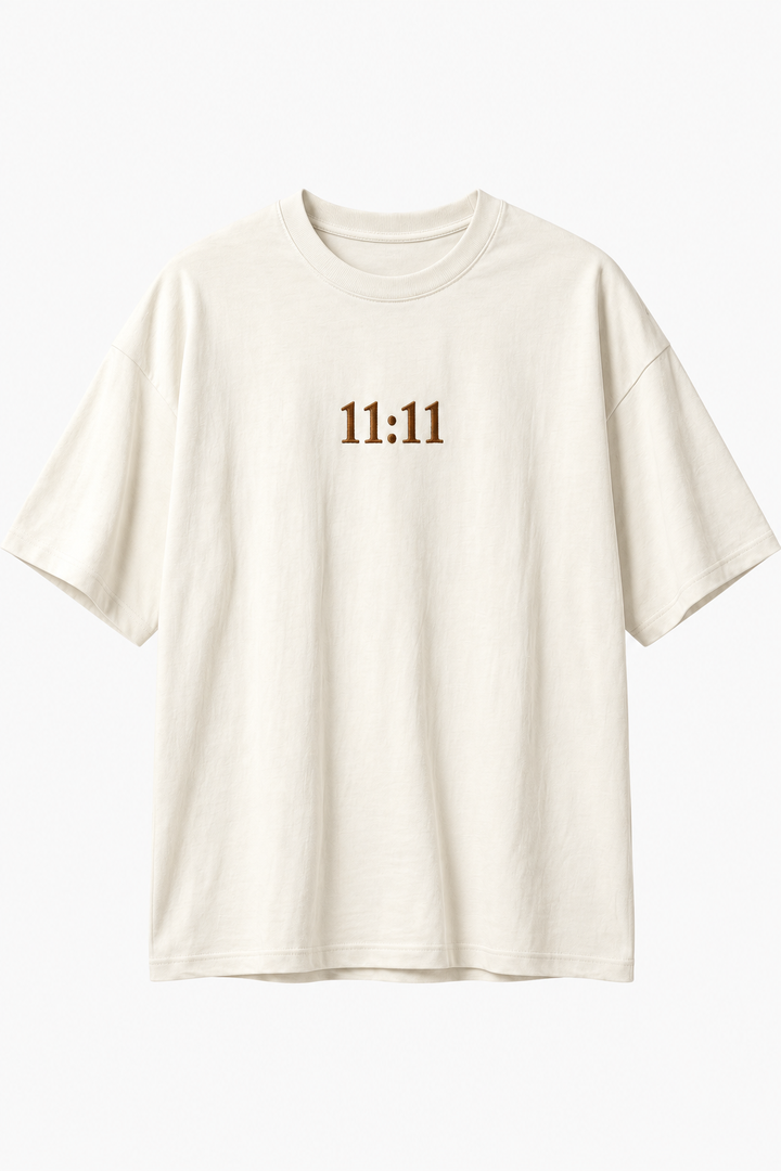 11:11 Embroided Oversized Tee